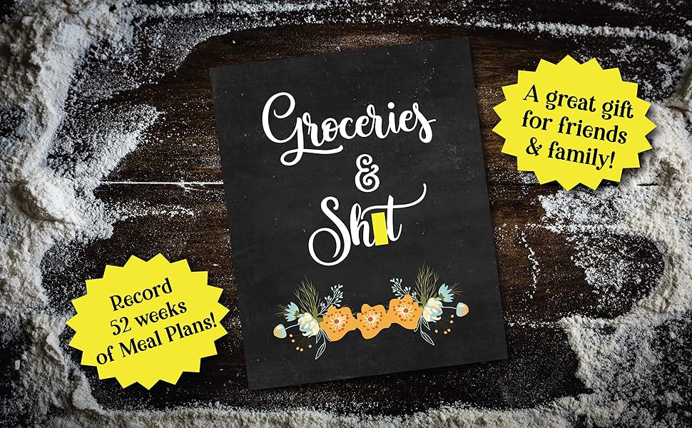 great gift for family, record 52 weeks of meal plans