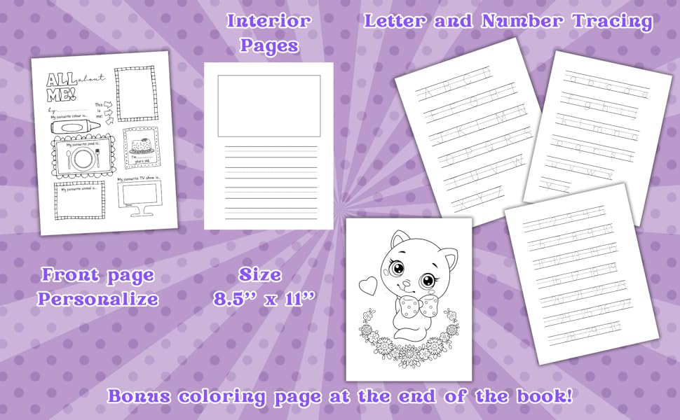 Primary Composition Notebook K2 with Picture Space Cute