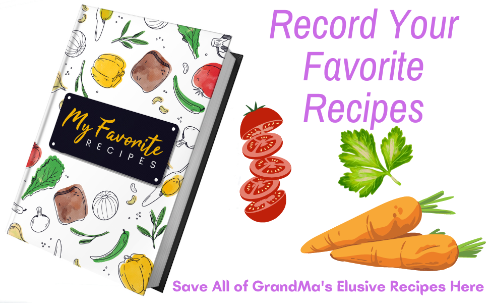 Recipe Book To Write In Your Own Recipes Blank Family Recipe Book Cookbook To Write In