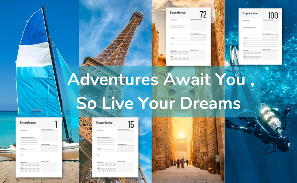 My Bucket List Adventures Await You, So Live your Dreams Amazon.co.uk