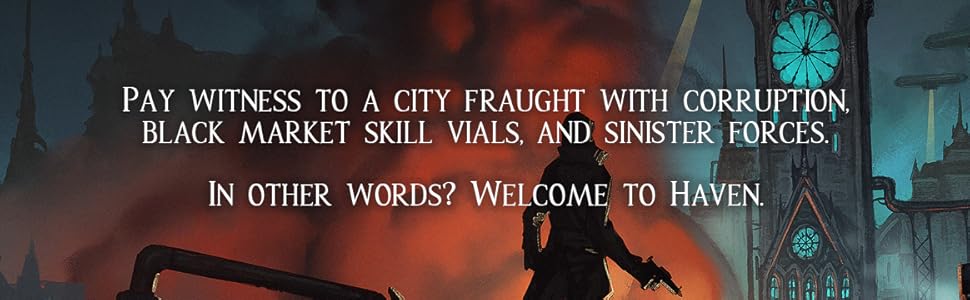 Pay witness to a city fraught with corruption, black market skill vials, and sinister forces.