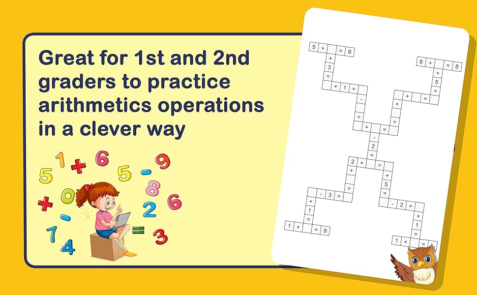 Math Crossword Puzzles 50 Arithmetic Crosswords For Kids Solutions