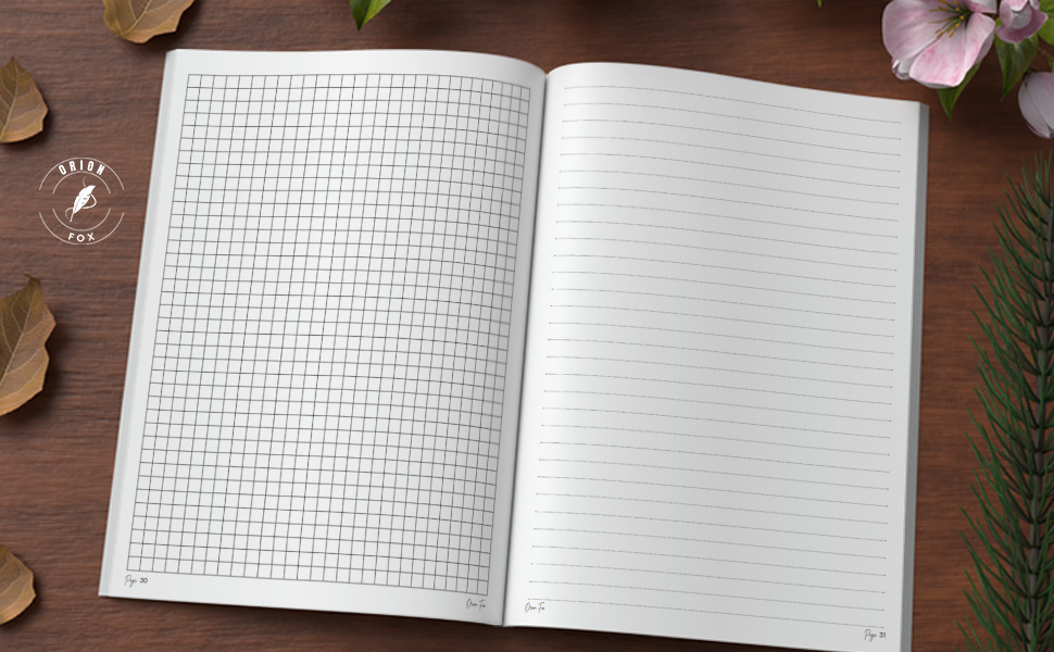 Dual Notebook Graph and Lined Paper: One side for Precise Sketches ...