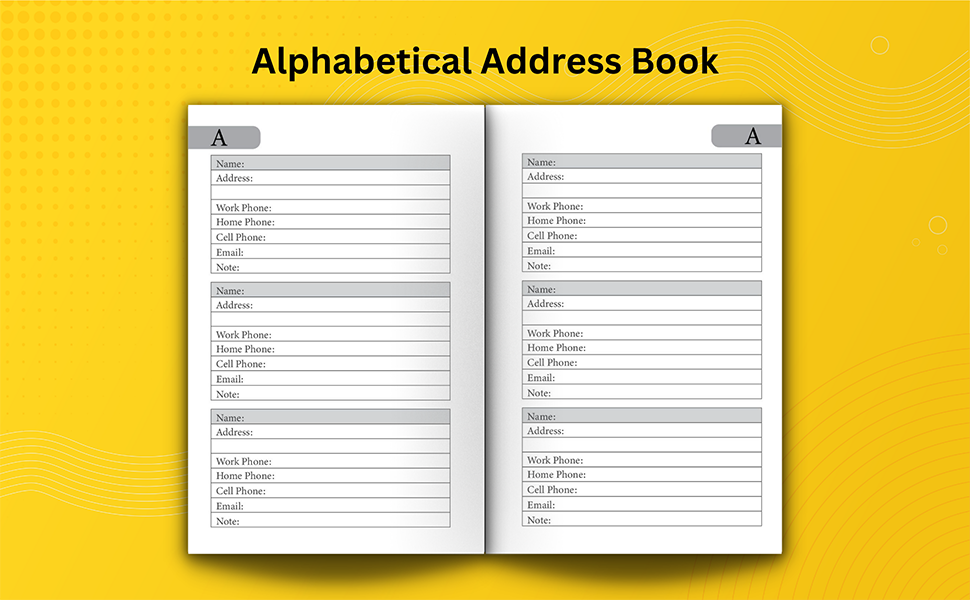Address Book Pretty Floral Design With 280+ Entries
