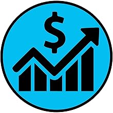 An icon showing financial performance budgeting planning of rental property airbnb vrbo management