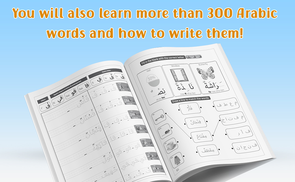 Learning Arabic Workbook for Beginners: Arabic Alphabet