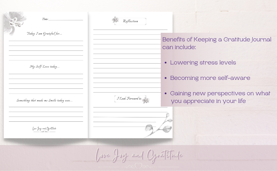 Love Joy and Gratitude Journal Interior