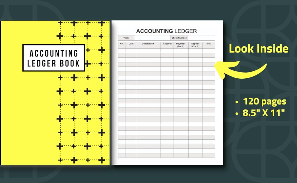 Accounting Ledger Book Business Expense Tracker Notebook for Small