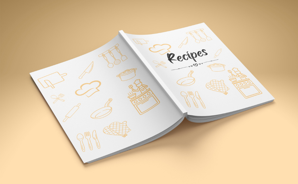 Blank Recipe Book A Custom Cookbook to Record All Your Recipes, Write