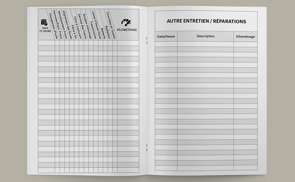 Carnet D'entretien Voiture A Imprimer Gratuit www.amazon.fr