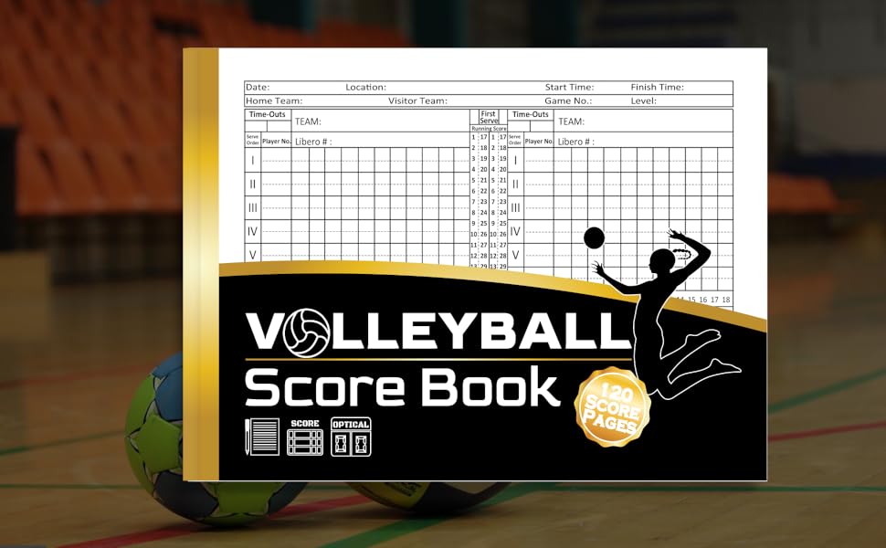 Volleyball Scorebook Volleyball Score Record Book, Volleyball Stats Book for Score Keeping