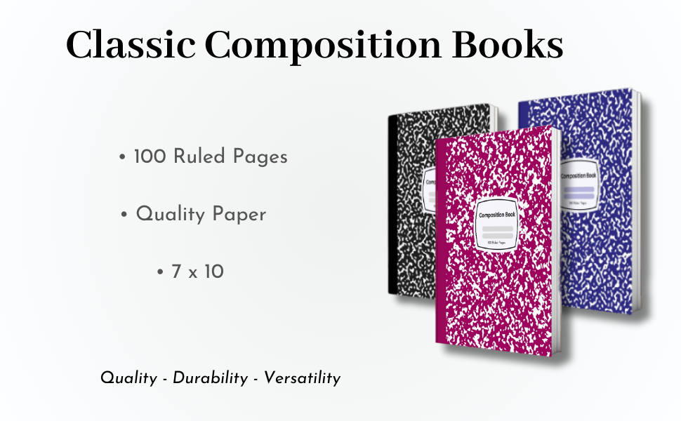 Composition Book Ideal Classic Marble Composition Notebook for School