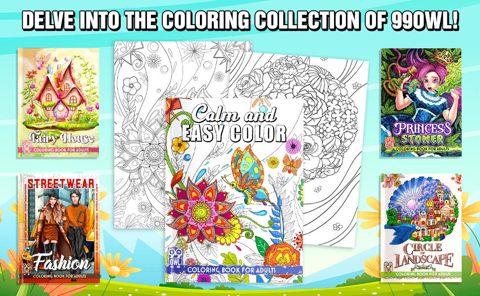 Calm and Easy Color Coloring Book A Collection of Relaxing and Stress
