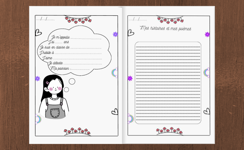 Image De La Page De Garde D'un Journal Intime Enfant Mon petit jardin secret: journal intime fille 10 ans | Livre pour