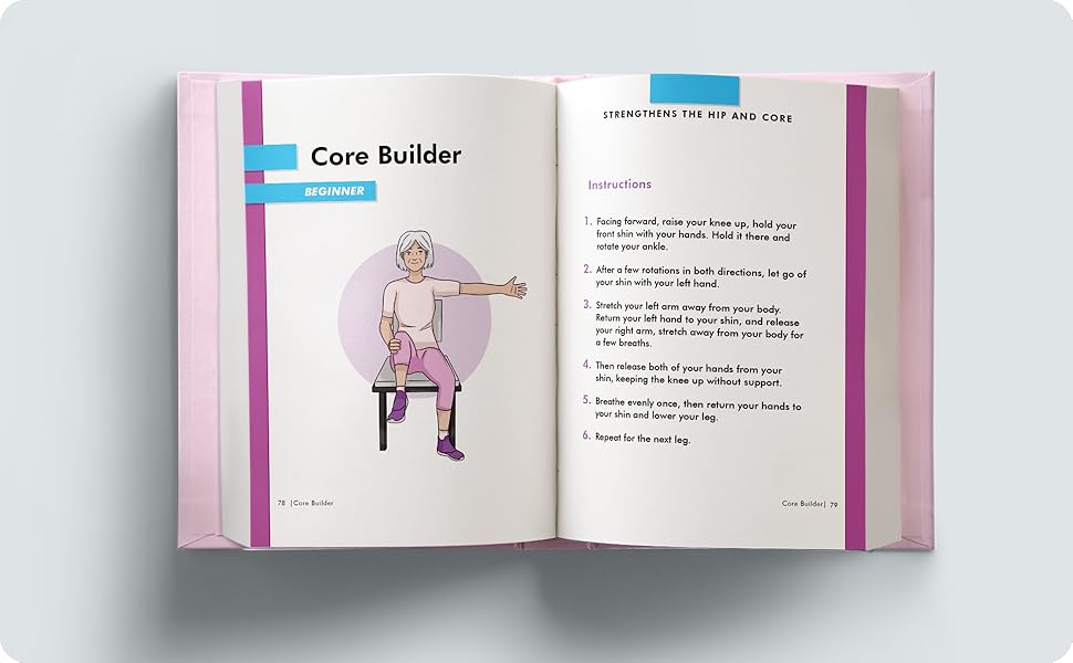 chair yoga for seniors interior book layout seated exercises 