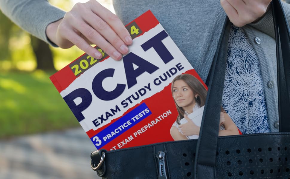 PCAT study guide and Exam Preparation Book with 3 Practice tests and