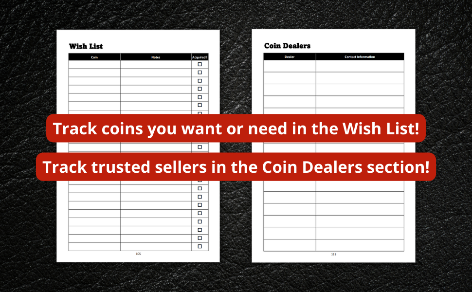 Detailed Coin Inventory Log Capture the Key Specifics About Your Coins