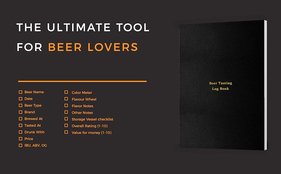 Beer Tasting Log Book Beer drinking notebook and logbook for beer