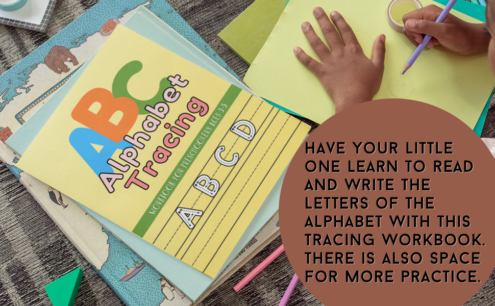 ABC Alphabet Tracing Workbook For Preschoolers Ages 35. Guided ABC