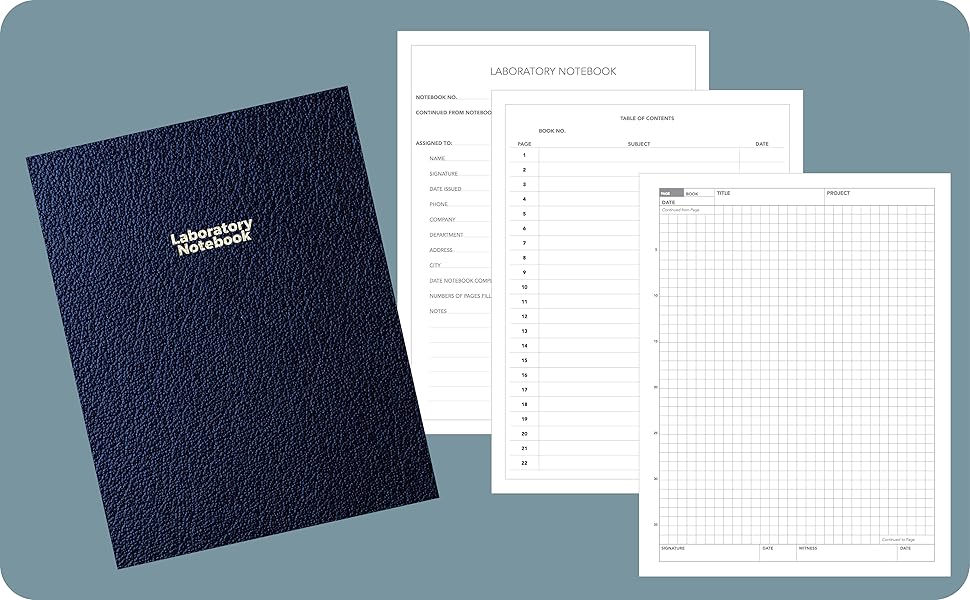 Laboratory Notebook: Paperback notebook for Students and Researchers ...