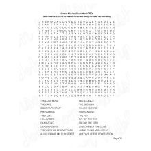 horror movie word search activity book