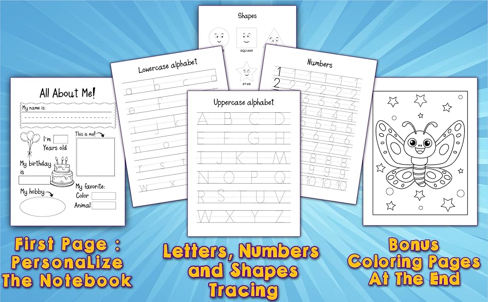 Primary Composition Notebook k2 Black Marble, Grades K2, Writing