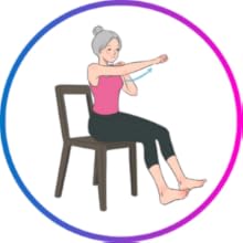 Chair yoga cardio style for health health and senior weight loss