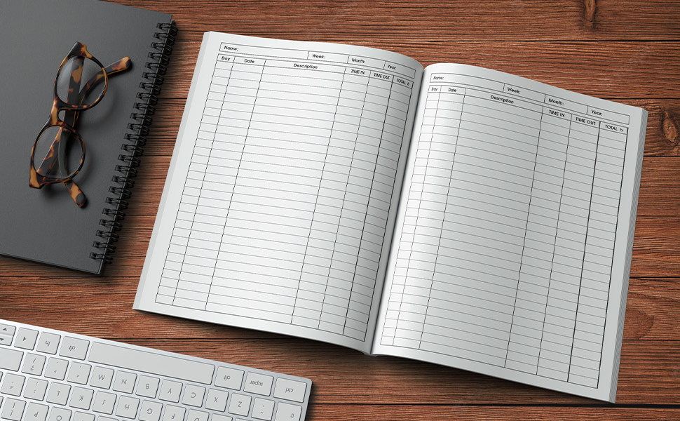 Daily Timesheet Log Book Timesheet Log Book To Record Time, Work Hours