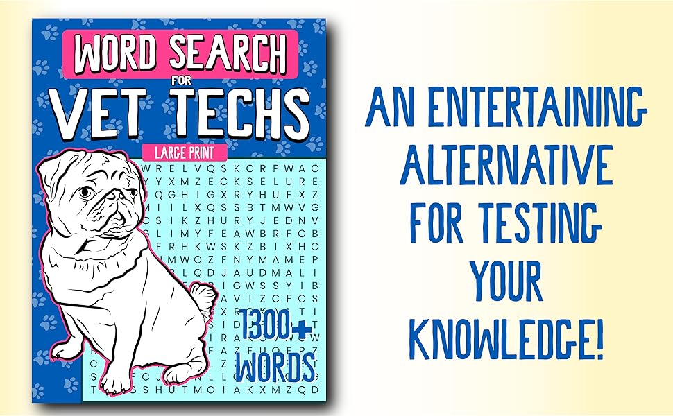 Word Search for Vet Techs Large Print Word Search Puzzles for