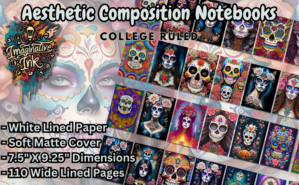 Aesthetic College Ruled Lined Composition Notebook