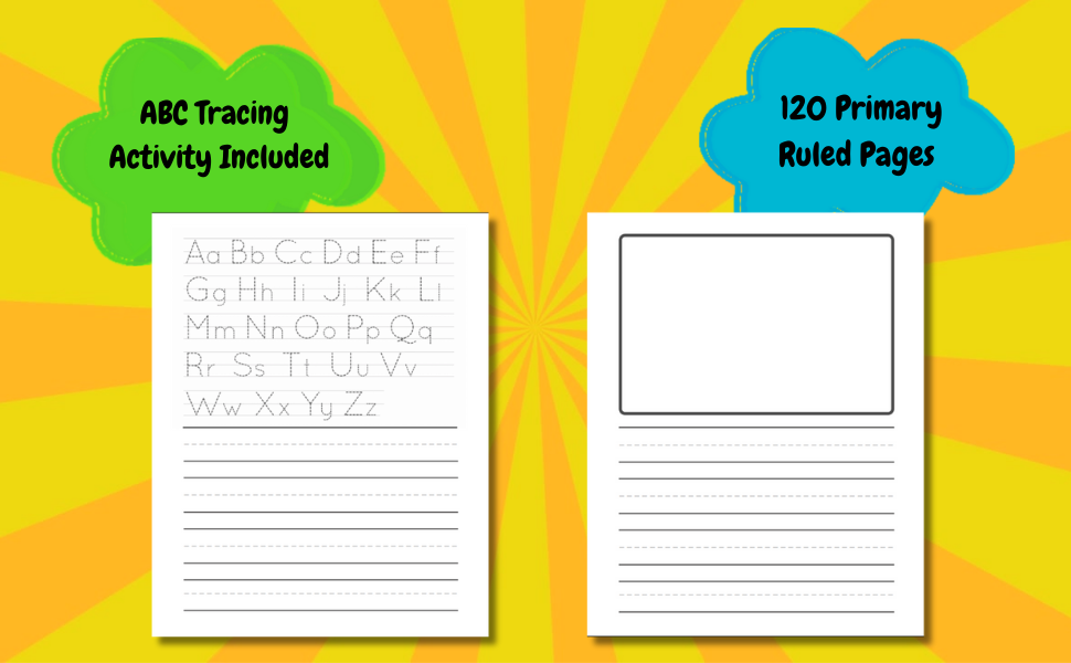 Primary Composition Notebook Draw and Write Journal for Grades K2