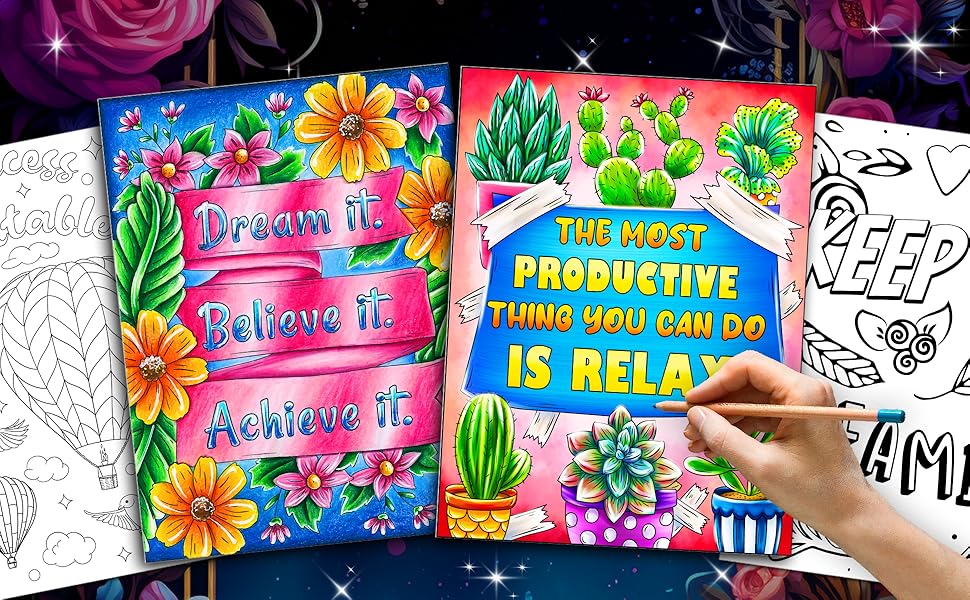Inspirational Qoutes coloring, adult coloring books, Inspirational Qoutes coloring book