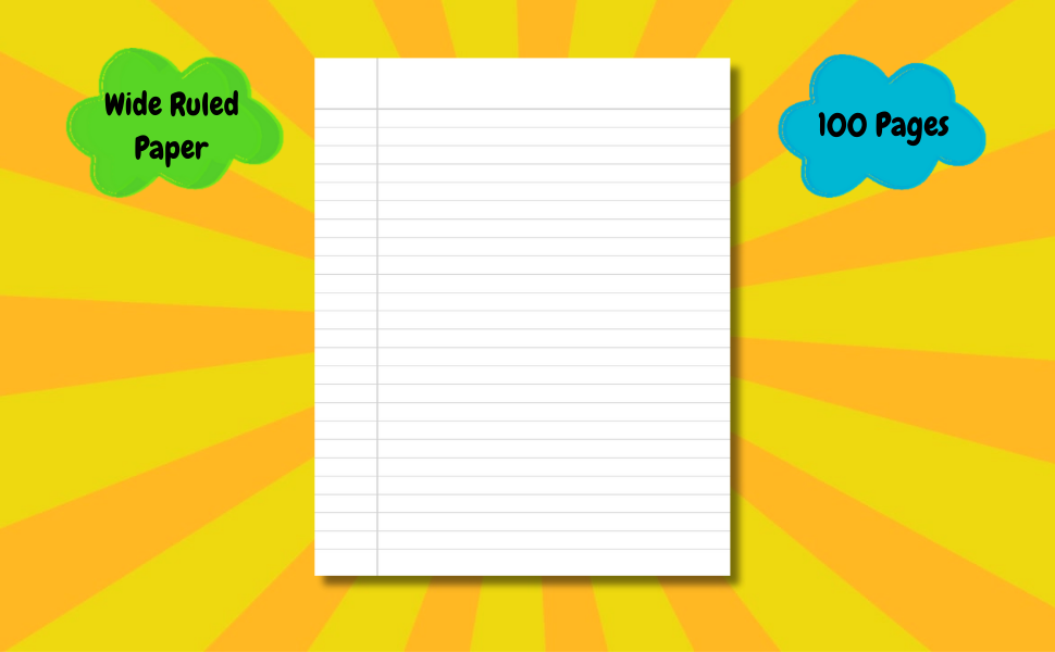 Composition Notebook Cute Composition Notebook Wide Ruled