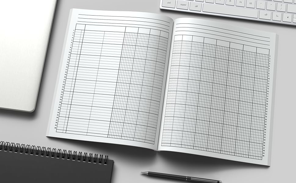 12 Column Ledger Book Accounting Ledger Book / and Expense Log