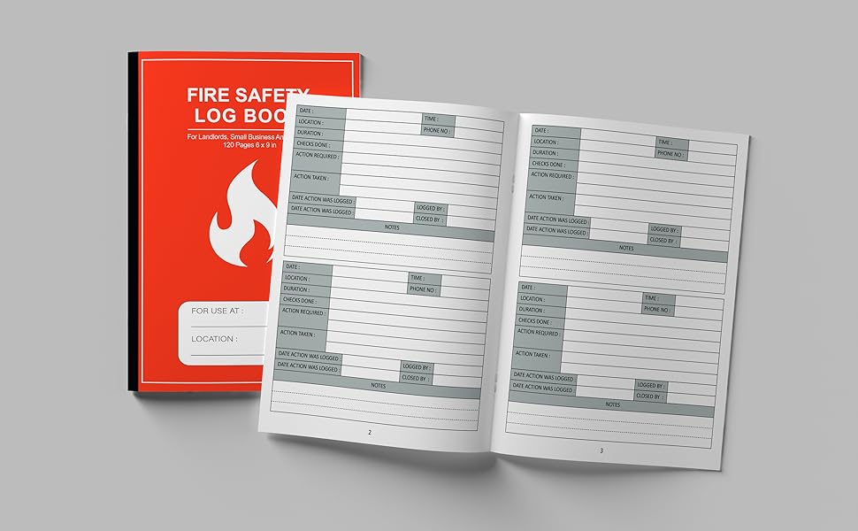 Fire Safety Log Book Health And... by Logs, Safety Staying