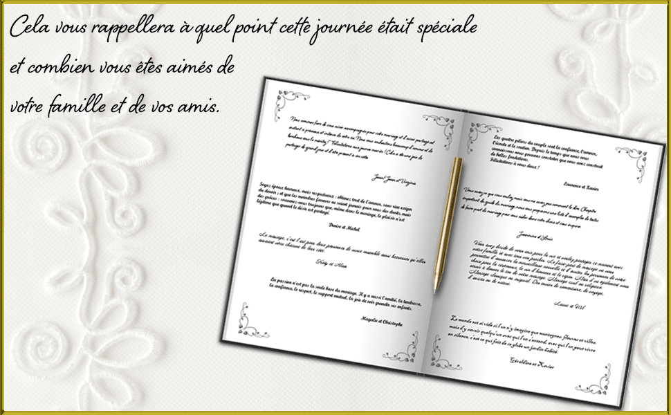 Mot Pour Livre D'or Mariage www.amazon.fr