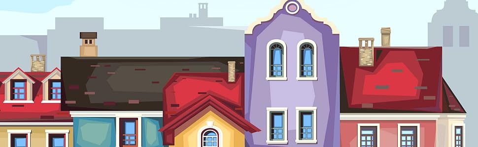 Colorful roof tops