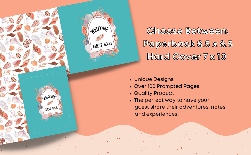 Guest Book For Airbnb, Vacation Rental, Guest House, and Country Home Rental: Ru... 9 Choose between hardcover and paperback