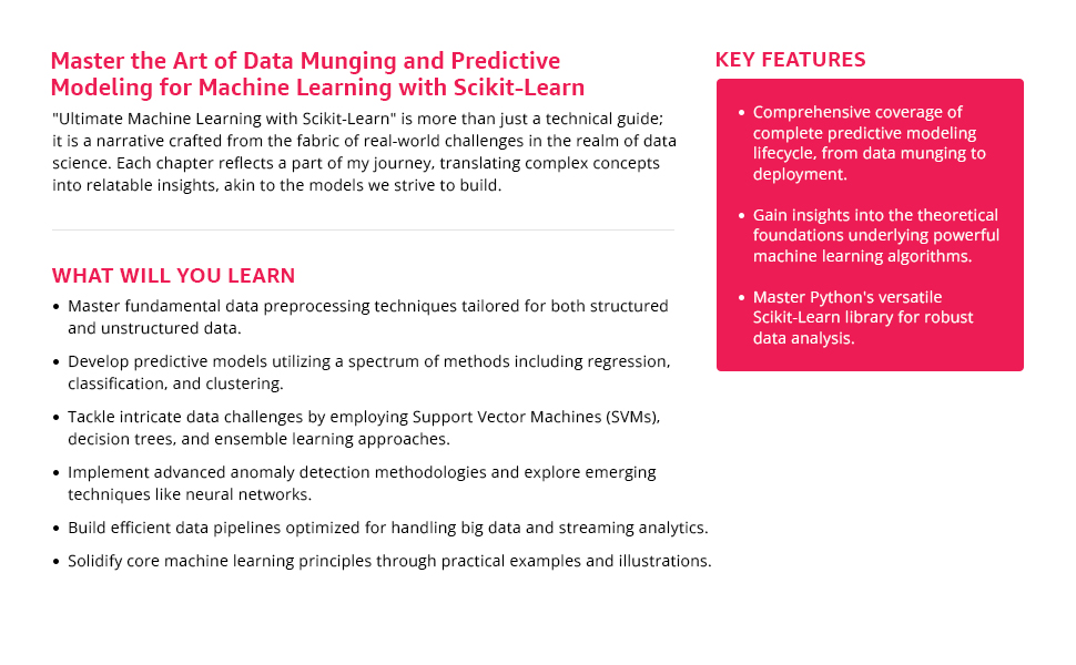 Ultimate Machine Learning with Scikit-Learn: Unleash the Power of ...