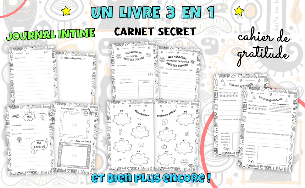 Image De La Page De Garde D'un Journal Intime Enfant J'ai 8 ans et je suis déjà beau gosse !: Livre 3 en 1 pré-rempli