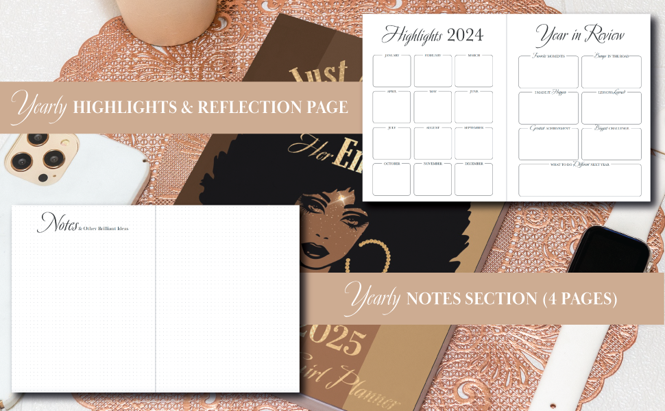 2024 2025 Monthly Black Girl Planner Just A Girl Boss Building Her 2025 Calendar Black Artist Season