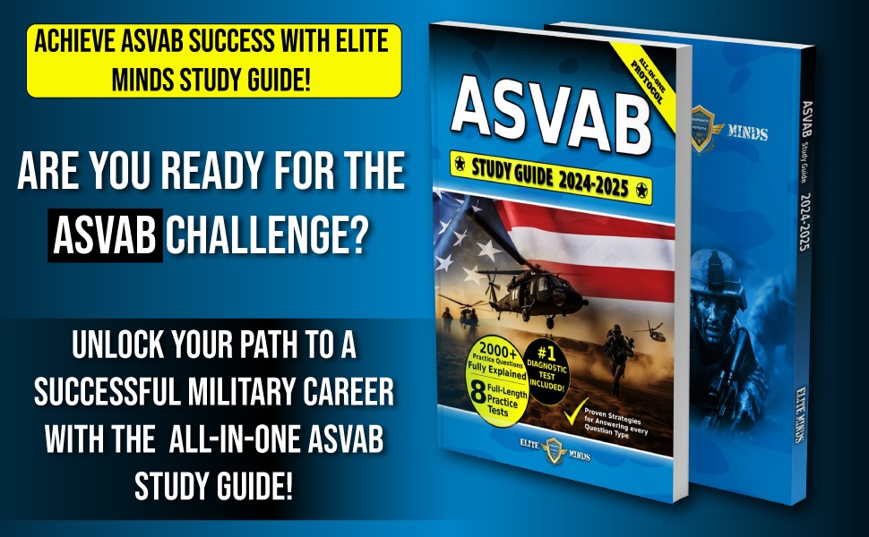 ASVAB Study Guide 8 Practice Tests, 2000+ Test Questions