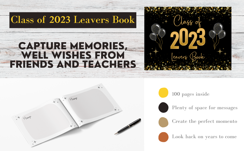 Leavers Book For Secondary or Primary School Leavers (Year 6 or Year