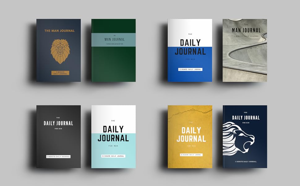 Image of the covers of 8 men's journals
