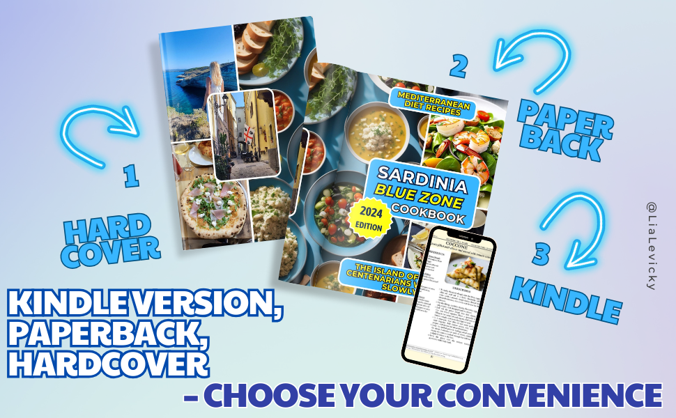 Blue Zone Cookbook Sardinia Mediterranean Diet Recipes. The Island