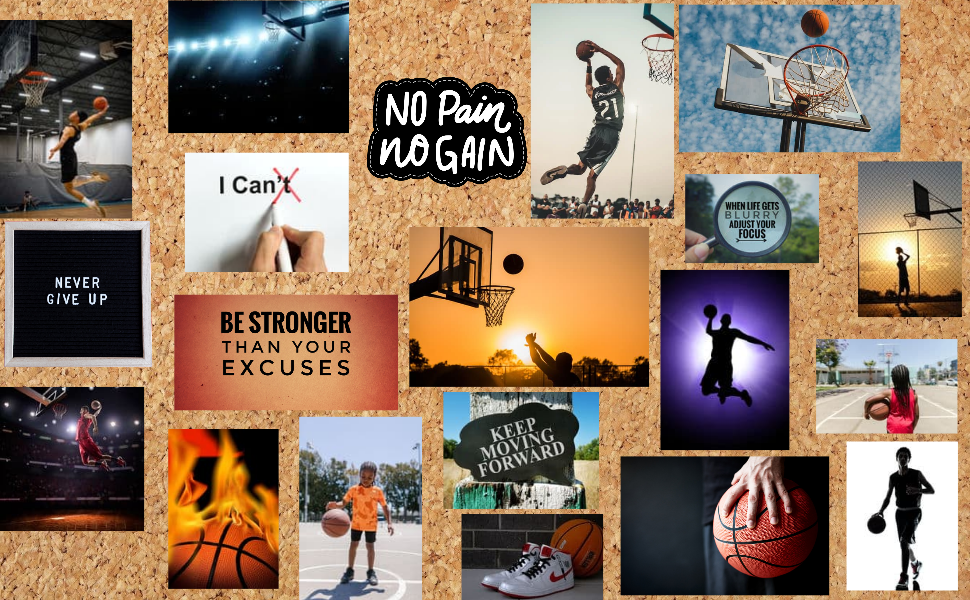 Basketball Vision Board Book Inspiring Images and Quotes for Crafting