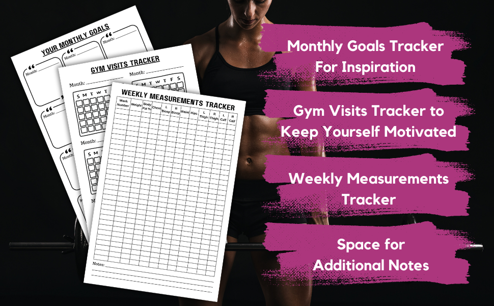 Workout Log Book for Women Weightlifting Journal & Fitness