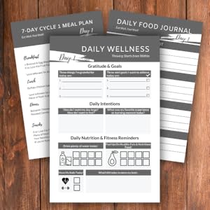 Daily Food Journals, Meal Plan with Recipes for the 17 Day Diet