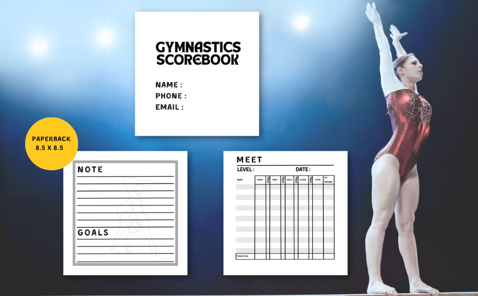 Score Recorder Gymnastics Score books Score Tracker for Gymnastic