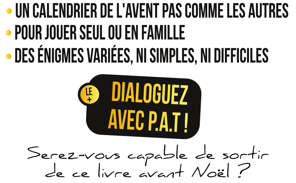 livre calendrier de l'avent escape game
